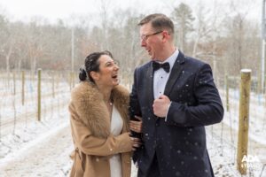 couple at The Vineyard winter