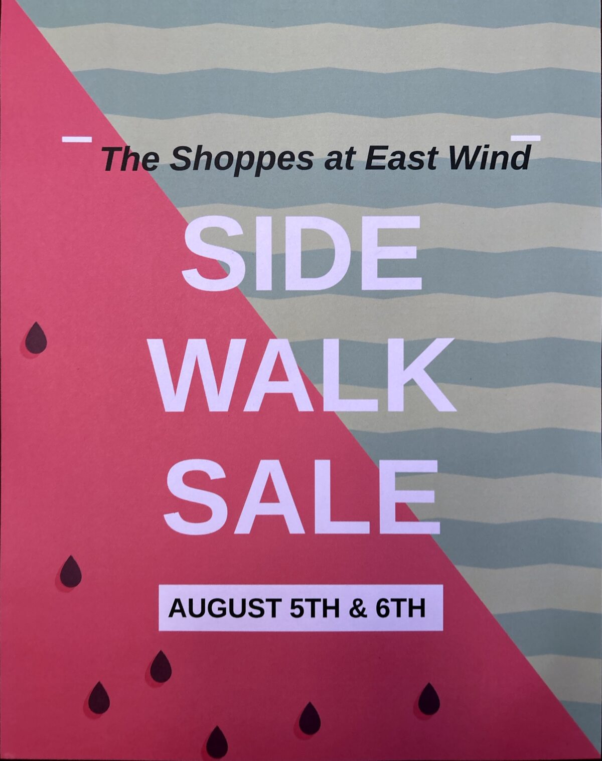 Side Walk Sale at The Shoppes