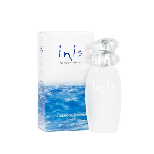 Perfume Bottle and Box with Ocean Design