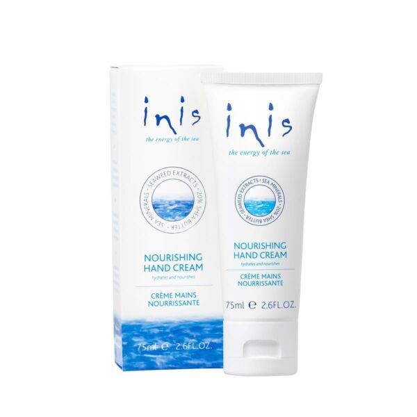 Sea-inspired nourishing hand cream tube.