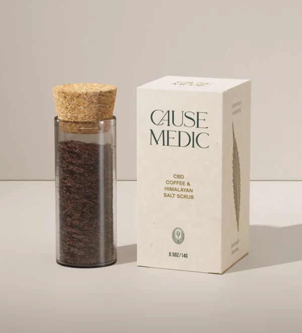 CBD Coffee Salt Scrub Packaging