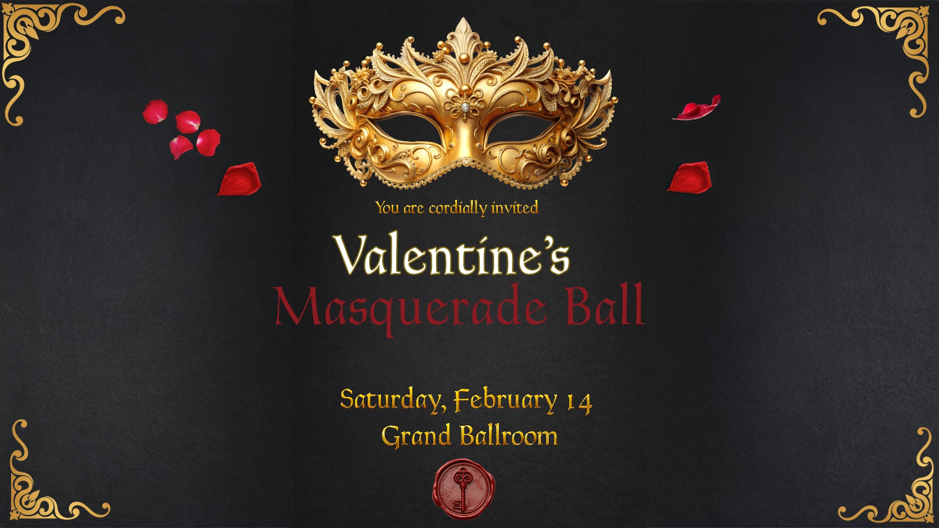 Valentine's Masquerade Ball Invite