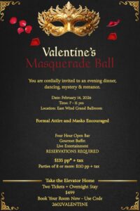 Valentine's Masquerade Ball Invite