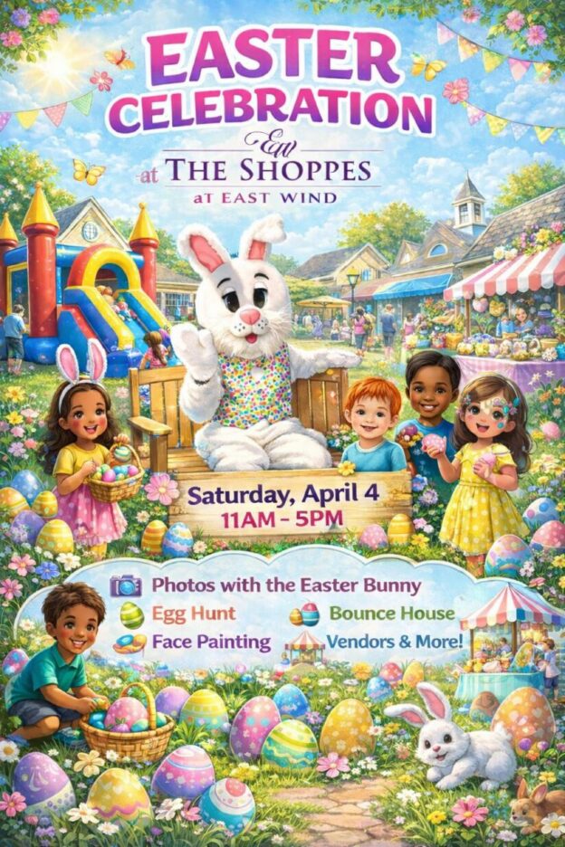 Easter event with bunny and kids activities.